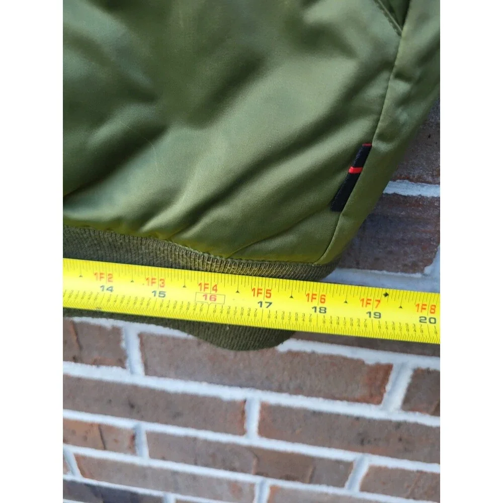 Jordan Air Men’s Small Goat Bomber Jacket Green Rookie Of The Year 1985 R.O.Y